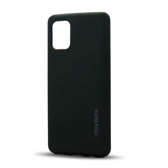 Ultra Matte Hybrid Case For Samsung A02S (black) Ultra Matte Hybrid Case For Samsung A02S (black)