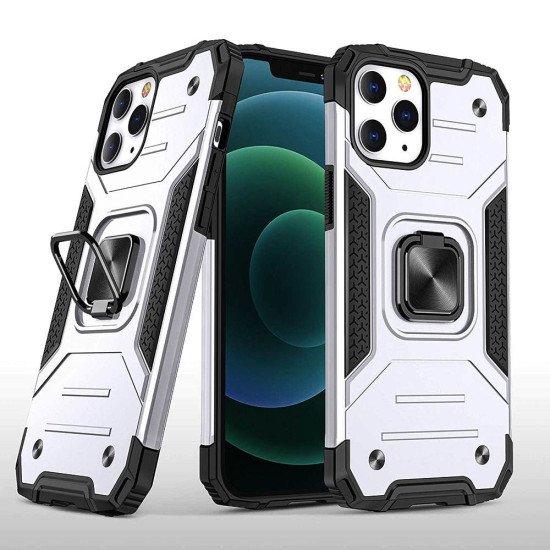 Armor Hybrid Case w/ Kickstand for iPhone 14 Pro Max (silver) Armor Hybrid Case w/ Kickstand for iPhone 14 Pro Max (silver)
