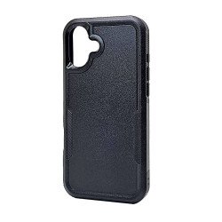 Traveler Hybrid Case For iPhone 16 Plus (black)