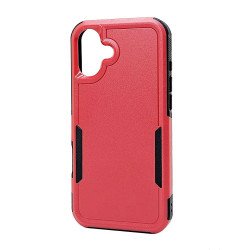 Traveler Hybrid Case For iPhone 16 Plus (red)