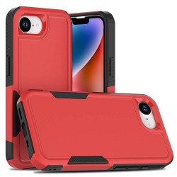 Traveler Hybrid Case For iPhone 16E / SE4 (red)