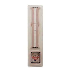 Stripe Silicone Band & Snap-on Case For iWatch 4/5/6 40mm (rose gold)