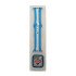 Stripe Silicone Band & Snap-on Case For iWatch 4/5/6 44mm (babyblue)