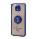 TPU Case w/ Magnetic Ring for Moto G Power 2021 (blue) TPU Case w/ Magnetic Ring for Moto G Power 2021 (blue)