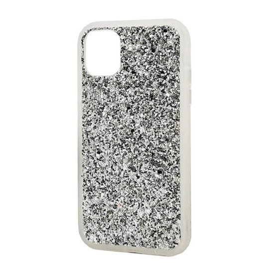Heavy Duty TPU Glitter Case For iPhone 12 Pro Max (white) Heavy Duty TPU Glitter Case For iPhone 12 Pro Max (white)