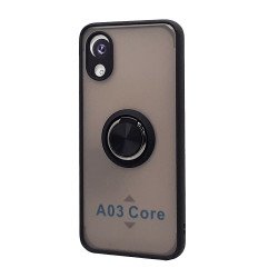 TPU Case w/ Magnetic Ring for Samsung A03 Core (black)
