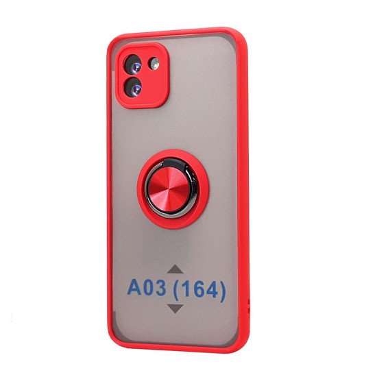 TPU Case w/ Magnetic Ring for Samsung A03 (red) TPU Case w/ Magnetic Ring for Samsung A03 (red)