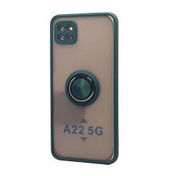 TPU Case w/ Magnetic Ring for Samsung A22 5G (green)