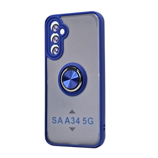 TPU Case w/ Magnetic Ring for Samsung A34 5G (blue) TPU Case w/ Magnetic Ring for Samsung A34 5G (blue)