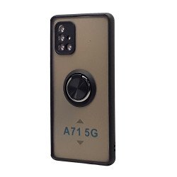 TPU Case w/ Magnetic Ring for Samsung A71 5G (black)