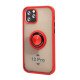 TPU Case w/ Magnetic Ring for iPhone 12 / 12 Pro (red) TPU Case w/ Magnetic Ring for iPhone 12 / 12 Pro (red)