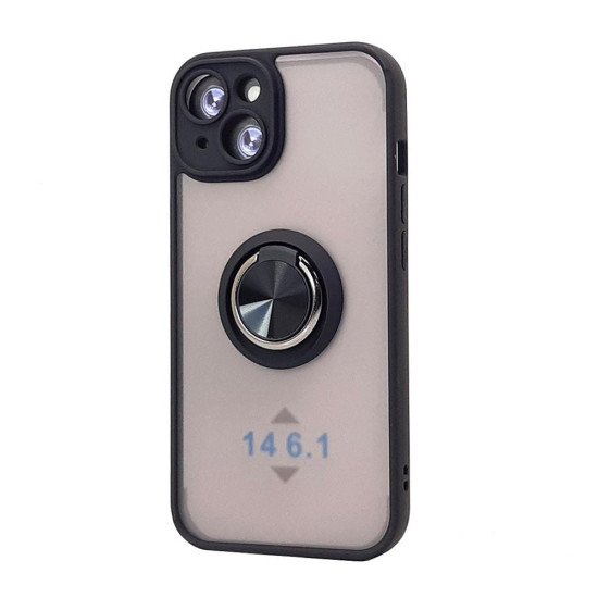 TPU Case w/ Magnetic Ring for iPhone 14 6.1" (black) TPU Case w/ Magnetic Ring for iPhone 14 6.1" (black)