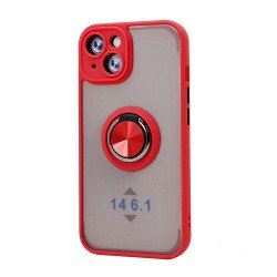 TPU Case w/ Magnetic Ring for iPhone 14 6.1" (red)