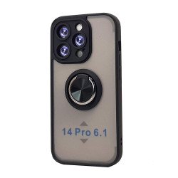 TPU Case w/ Magnetic Ring for iPhone 14 Pro 6.1" (black)