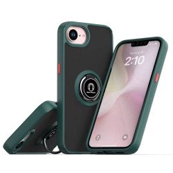 TPU Case w/ Magnetic Ring for iPhone 16E / SE4 (green)