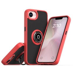 TPU Case w/ Magnetic Ring for iPhone 16E / SE4 (red)