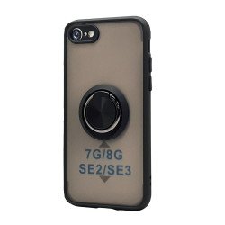 TPU Case w/ Magnetic Ring for iPhone 7/8/SE (black)