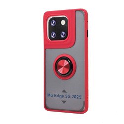 TPU Case w/ Magnetic Ring for Moto Edge 2025 (red)