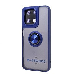 TPU Case w/ Magnetic Ring for Moto G 5G 2025 (blue)