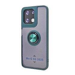 TPU Case w/ Magnetic Ring for Moto G 5G 2025 (green)