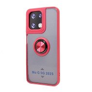 TPU Case w/ Magnetic Ring for Moto G 5G 2025 (red)