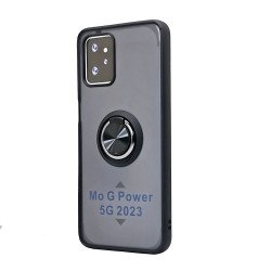 TPU Case w/ Magnetic Ring for Moto G Power 2023 (black)