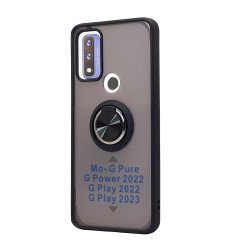 TPU Case w/ Magnetic Ring for Moto G Play 2023 (black)
