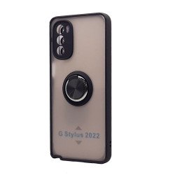 TPU Case w/ Magnetic Ring for Moto G Stylus 2022 (black)