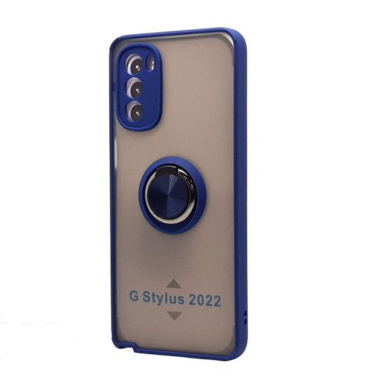 TPU Case w/ Magnetic Ring for Moto G Stylus 2022 (blue) TPU Case w/ Magnetic Ring for Moto G Stylus 2022 (blue)