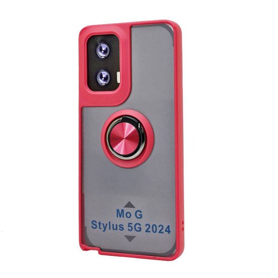 TPU Case w/ Magnetic Ring for Moto G Stylus 5G 2024 (red) TPU Case w/ Magnetic Ring for Moto G Stylus 5G 2024 (red)