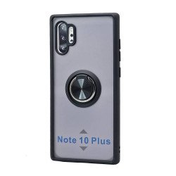 TPU Case w/ Magnetic Ring for Samsung Note 10 Plus (black)