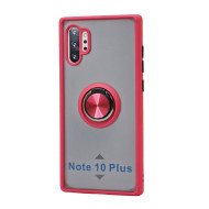 TPU Case w/ Magnetic Ring for Samsung Note 10 Plus (red)