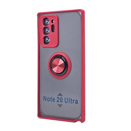 TPU Case w/ Magnetic Ring for Samsung Note 20 Ultra (red) TPU Case w/ Magnetic Ring for Samsung Note 20 Ultra (red)