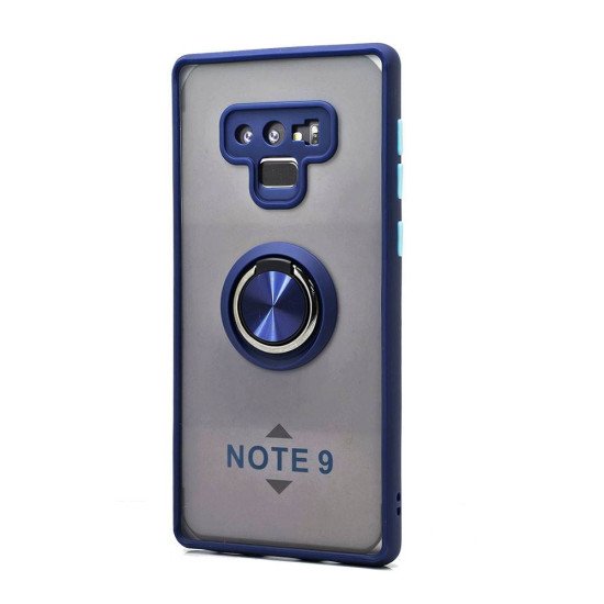 TPU Case w/ Magnetic Ring for Samsung Note 9 (blue) TPU Case w/ Magnetic Ring for Samsung Note 9 (blue)