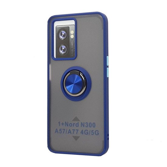 TPU Case w/ Magnetic Ring for One Plus Nord N300 (blue) TPU Case w/ Magnetic Ring for One Plus Nord N300 (blue)