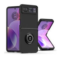 TPU Case w/ Magnetic Ring for Moto Razr 2023 (black)