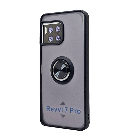 TPU Case w/ Magnetic Ring for Revvl 7 5G Pro (black) TPU Case w/ Magnetic Ring for Revvl 7 5G Pro (black)