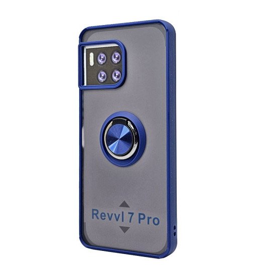 TPU Case w/ Magnetic Ring for Revvl 7 5G Pro (blue) TPU Case w/ Magnetic Ring for Revvl 7 5G Pro (blue)