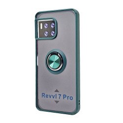TPU Case w/ Magnetic Ring for Revvl 7 5G Pro (green)