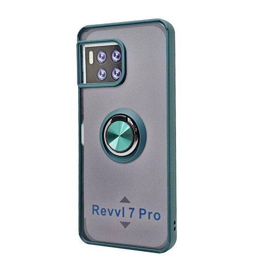 TPU Case w/ Magnetic Ring for Revvl 7 5G Pro (green) TPU Case w/ Magnetic Ring for Revvl 7 5G Pro (green)