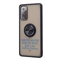 TPU Case w/ Magnetic Ring for Samsung S20 FE (black)