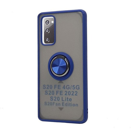 TPU Case w/ Magnetic Ring for Samsung S20 FE (blue) TPU Case w/ Magnetic Ring for Samsung S20 FE (blue)