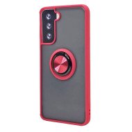 TPU Case w/ Magnetic Ring for Samsung S21 Plus (red)