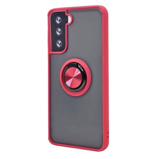 TPU Case w/ Magnetic Ring for Samsung S22 Plus (red) TPU Case w/ Magnetic Ring for Samsung S22 Plus (red)