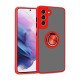 TPU Case w/ Magnetic Ring for Samsung S21 FE (red)