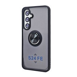 TPU Case w/ Magnetic Ring for Samsung S24 FE (black)