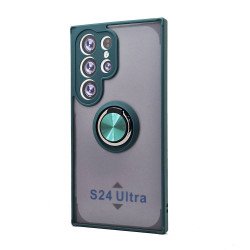 TPU Case w/ Magnetic Ring for Samsung S24 Ultra (green)