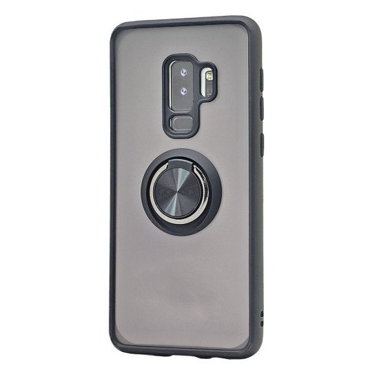 TPU Case w/ Magnetic Ring for Samsung S9 Plus (black) TPU Case w/ Magnetic Ring for Samsung S9 Plus (black)
