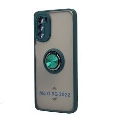 TPU Case w/ Magnetic Ring for Moto G 5G 2022 (green)