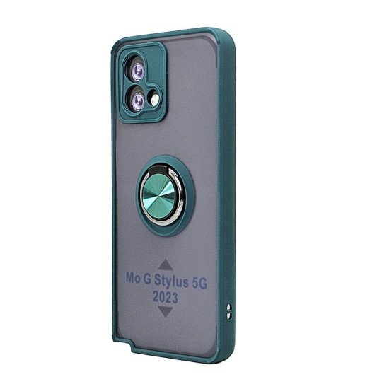 TPU Case w/ Magnetic Ring for Moto G Stylus 5G 2023 (green) TPU Case w/ Magnetic Ring for Moto G Stylus 5G 2023 (green)
